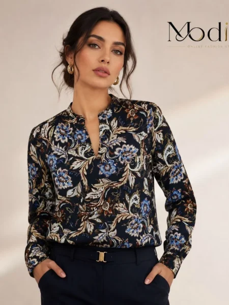🌺 شومیز زنانه طرح‌دار